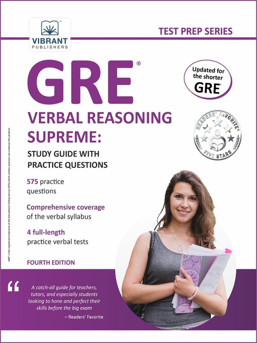 Title details for GRE Verbal Reasoning Supreme by Vibrant Publishers - Available